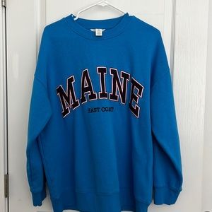 oversized h&m crewneck sweater